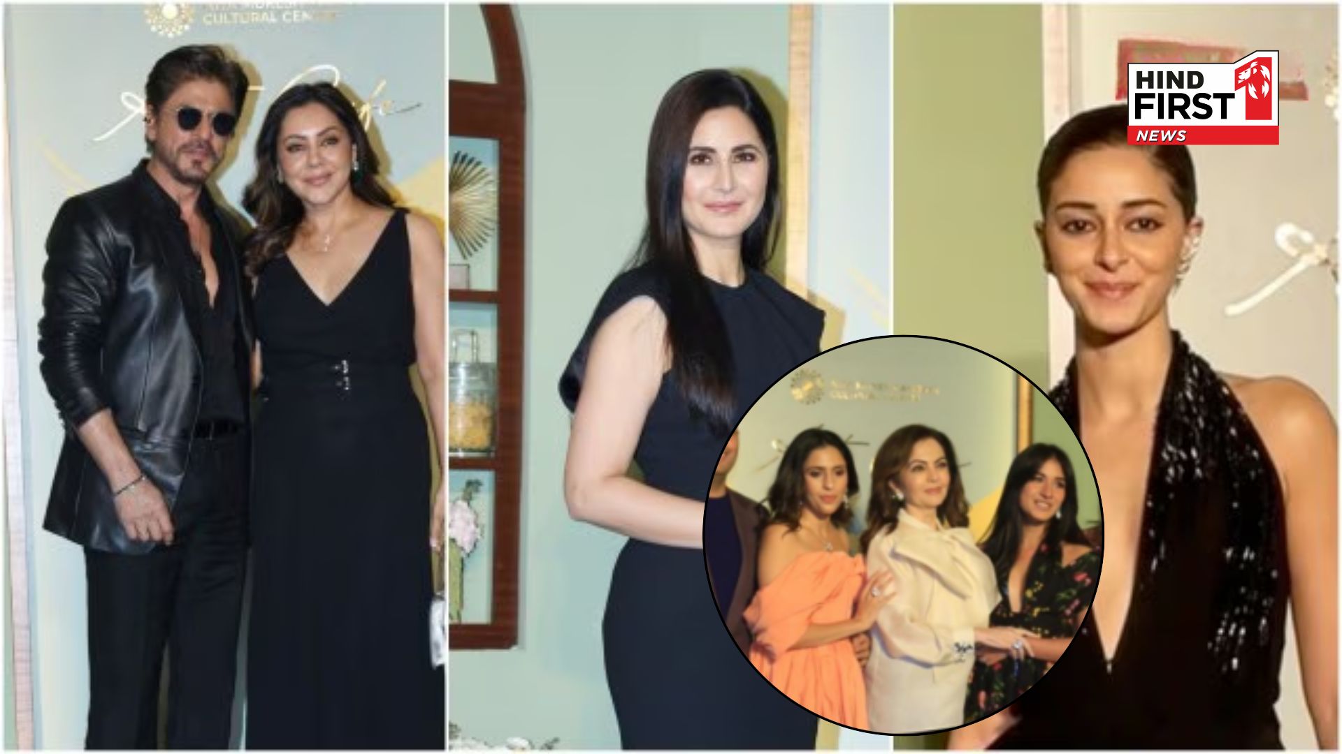 Shah Rukh Khan, Katrina Kaif, and Ananya Panday Dazzle in Black at NMACC Arts Cafe Preview
