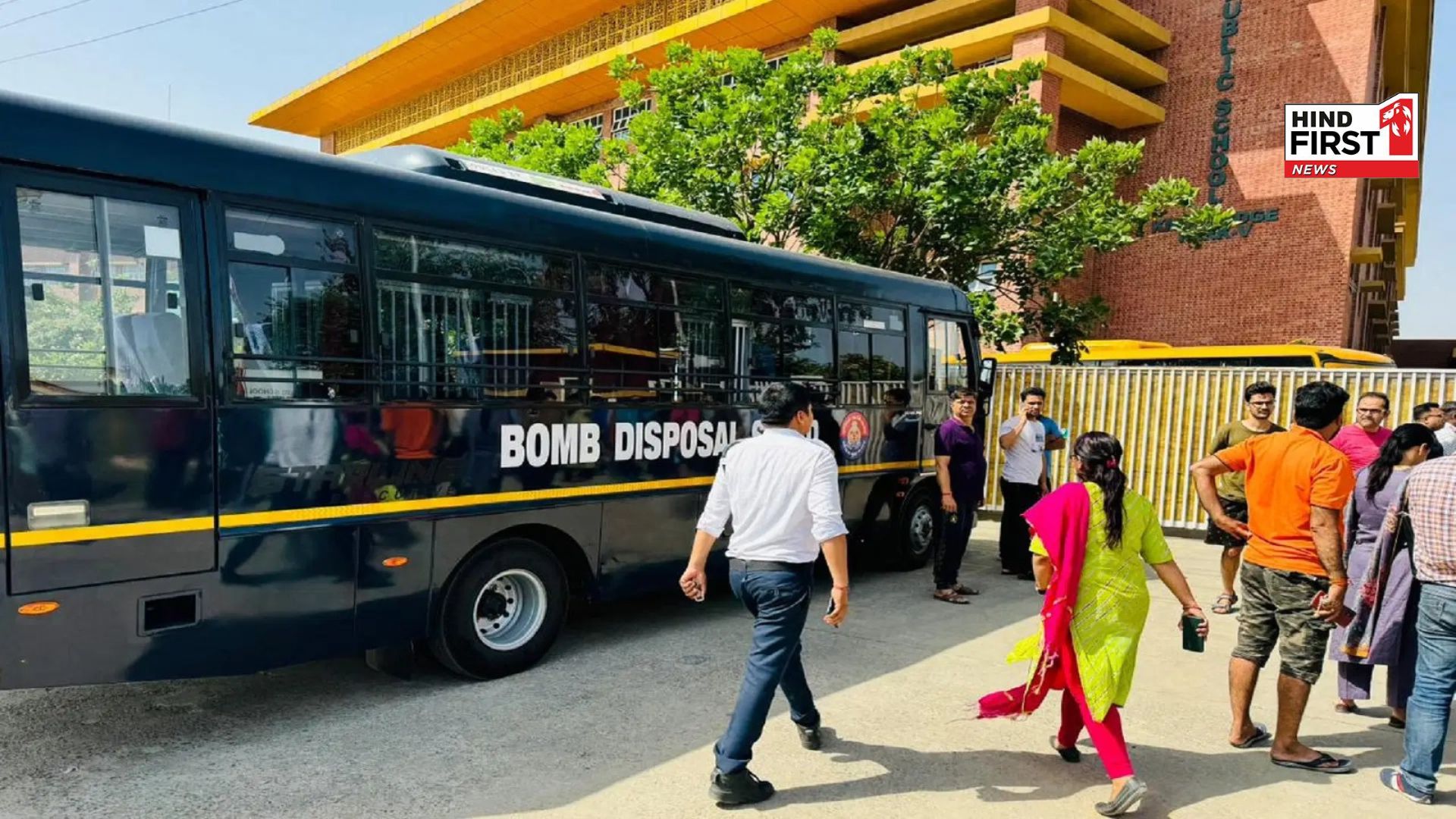 Again, many schools in Delhi received bomb threats, police investigating