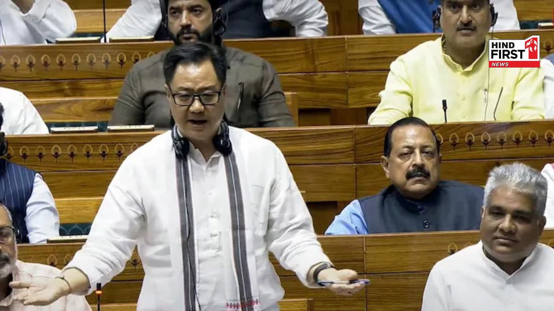 Story is being fabricated on security of minorities...  Rijiju attacks on opposition in Parliament