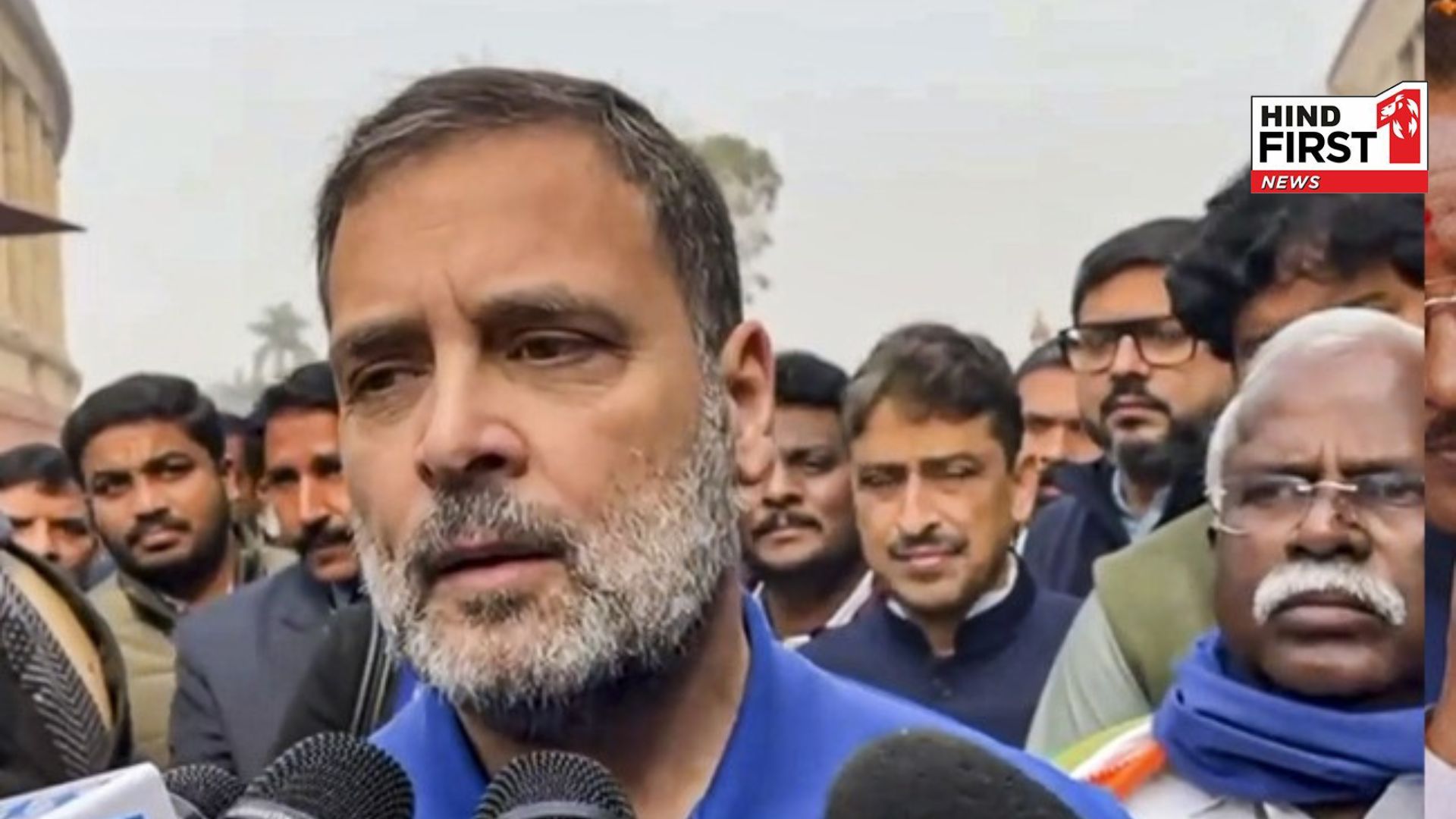 We were stopped to enter the Parliament Rahul said on allegations of pushing BJP MPs