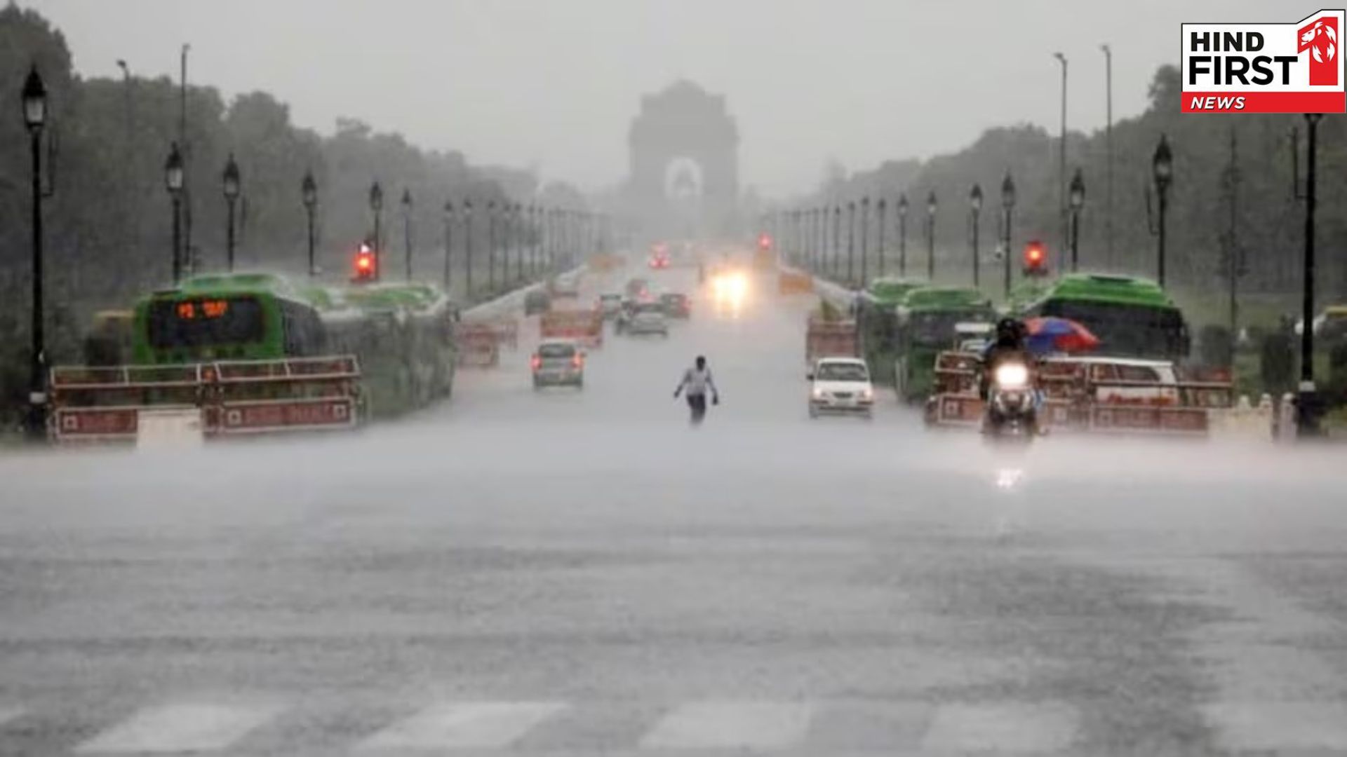 Heavy rain in Delhi-NCR, cold is also showing its color, pollution level poor  