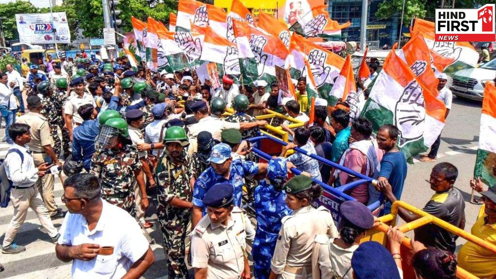 BPSC Controversy: Congress & Left MLAs march from Assembly to Raj Bhavan, in student support