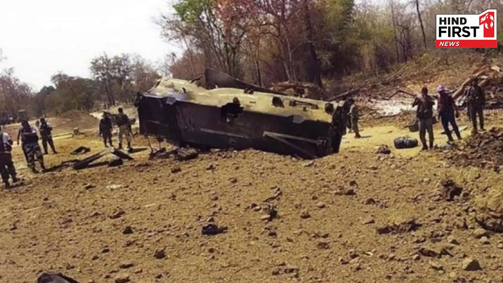 Major attack in Chhattisgarh, Naxalites blew up vehicle of security forces, 9 soldiers martyred