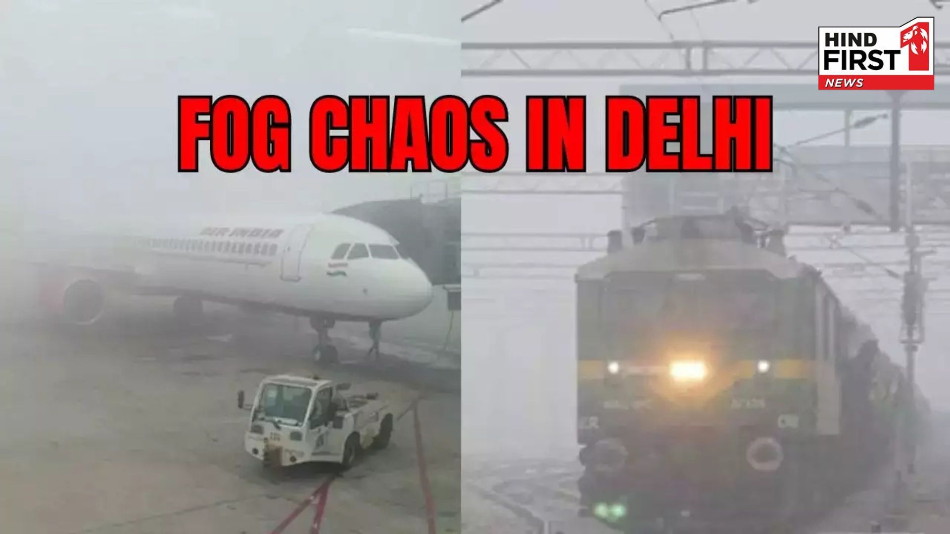 Weather Update: Fog havoc, many flights delayed at Delhi airport, trains also running late