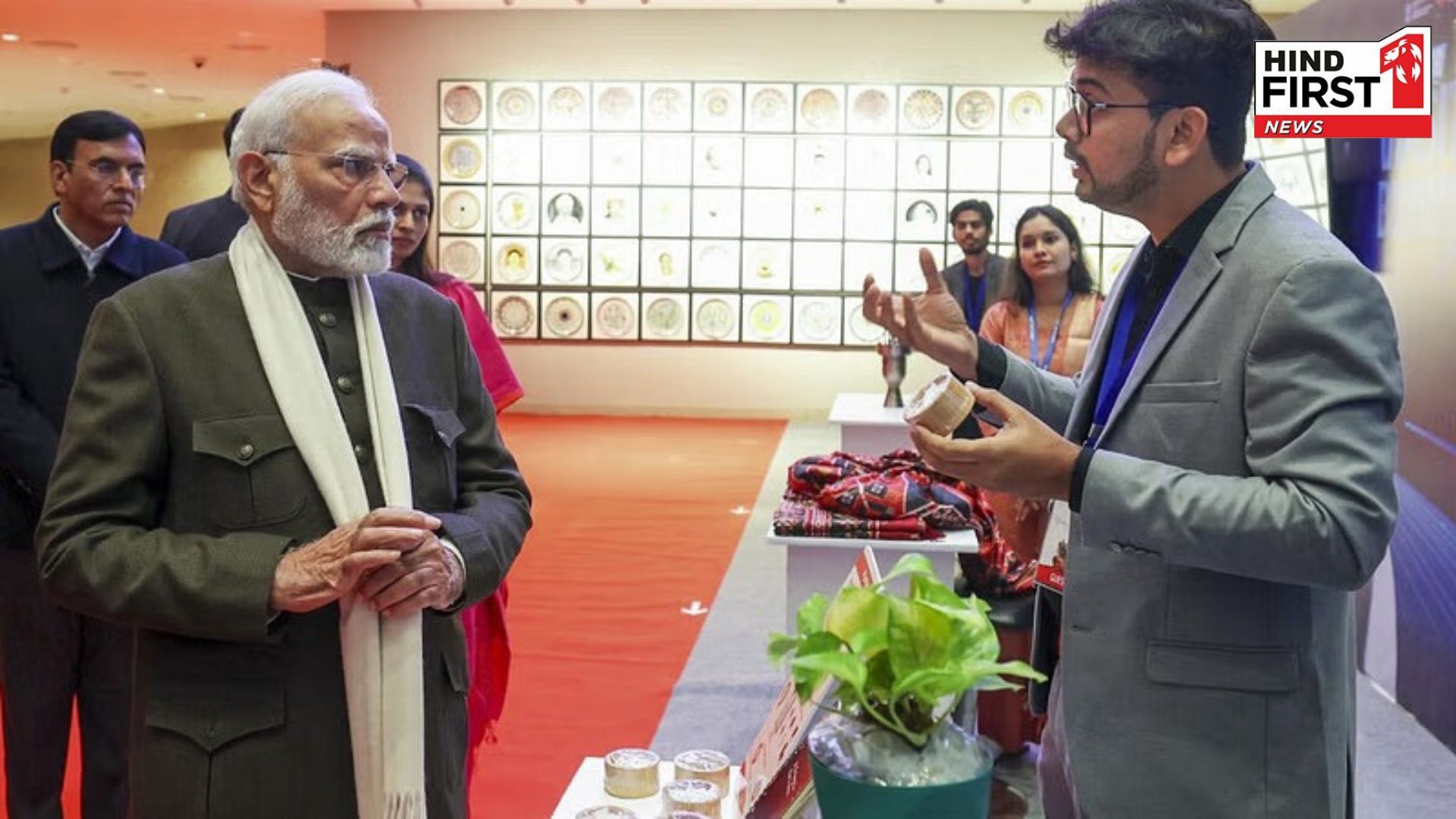PM Modi interacted with youth at Vikasit Bharat Young Leaders Dialogue exhibition