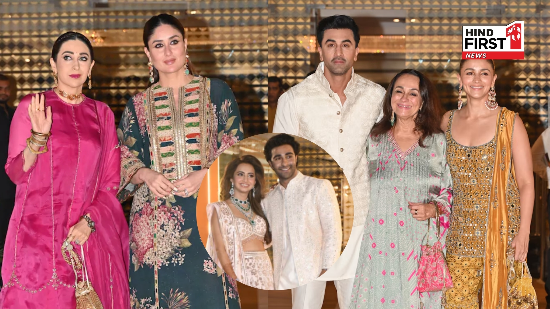 Alia, Ranbir and Kareena Shine at Aadar Jain’s Mehndi Celebration