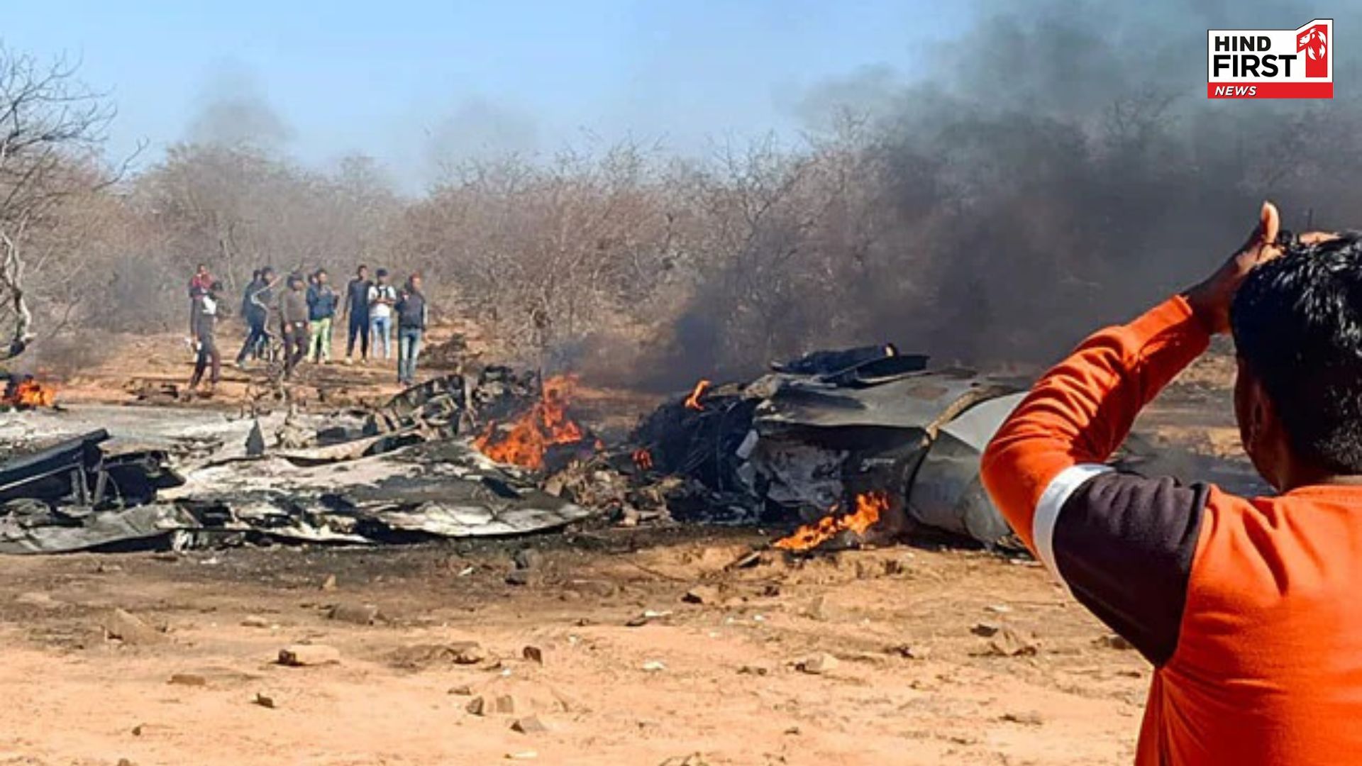 MP: Air Force fighter plane crashes in Shivpuri, plane burnt to ashes