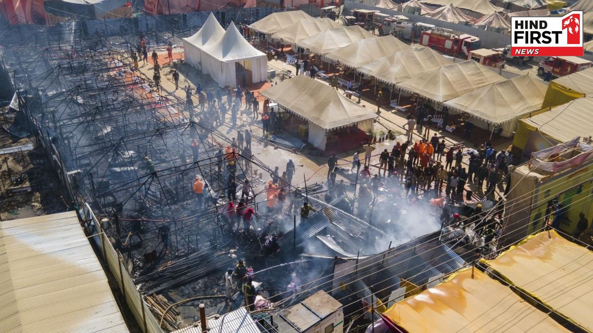 Fire breaks out again in Mahakumbh Mela area, third incident in a month