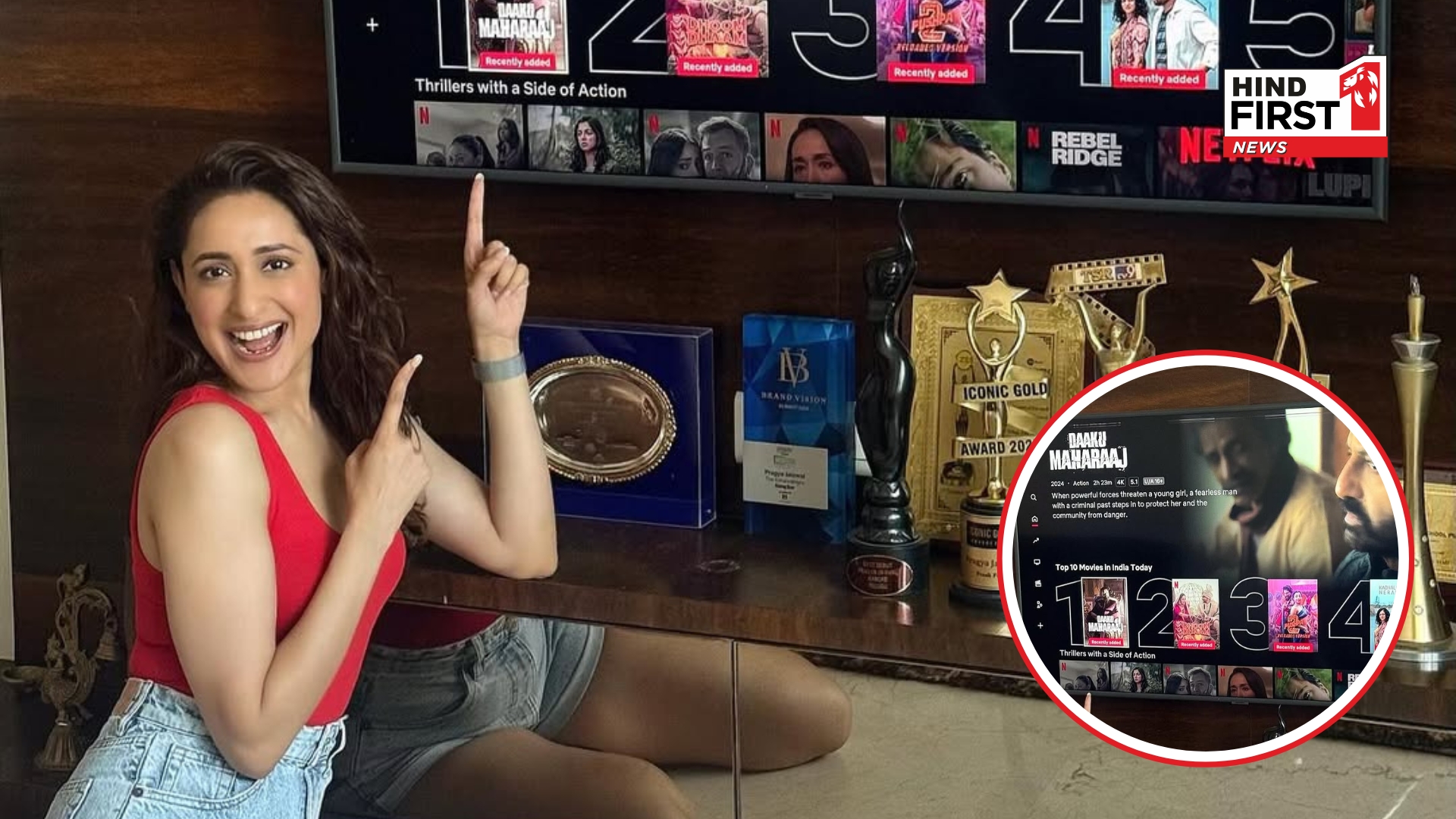 Pragya Jaiswal Reacts as ‘Daaku Maharaaj’ Trends No.1 in 18 Countries