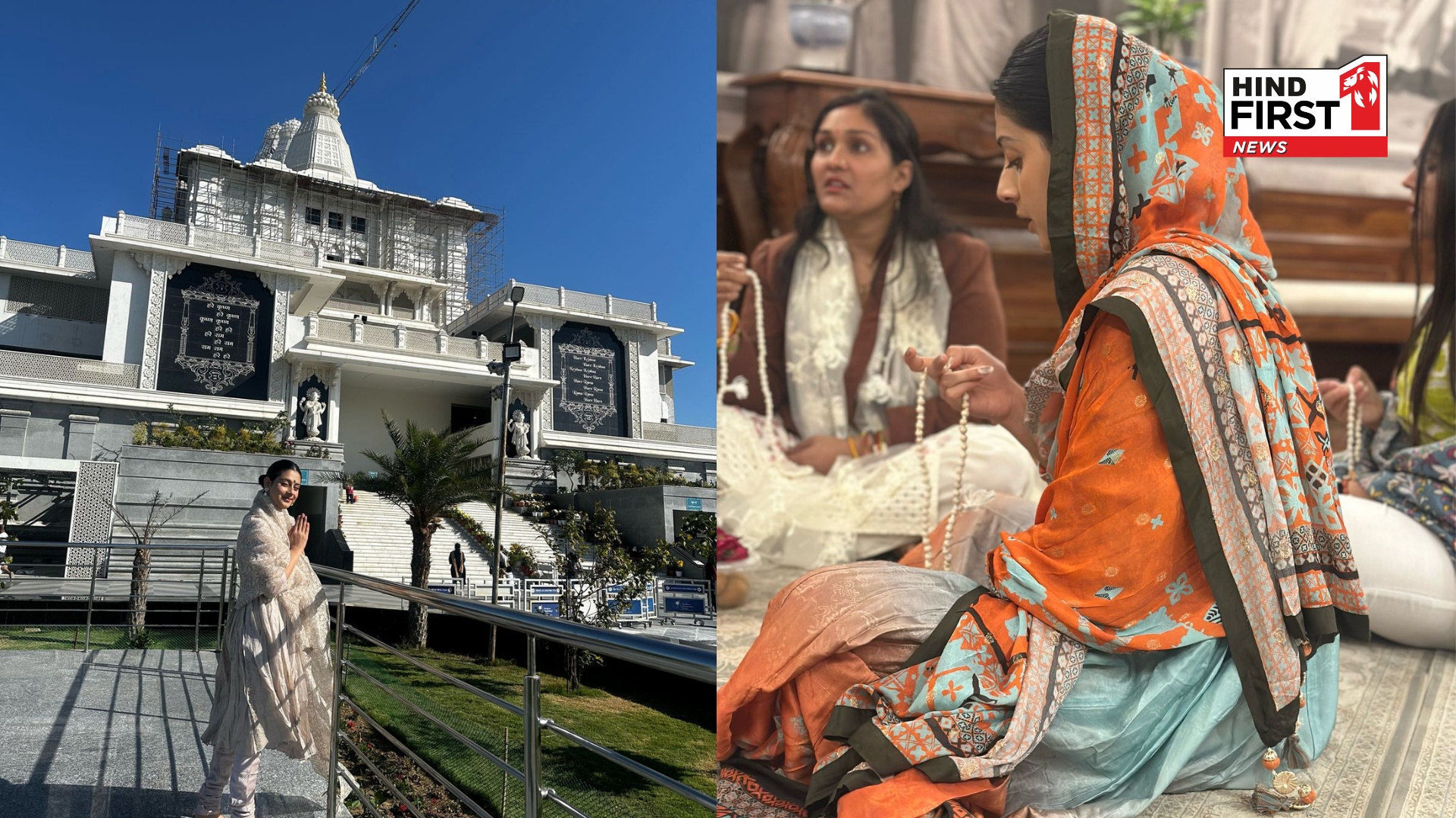 Isha Malviya Visits Vrindavan, Seeks Blessings From Lord Krishna and Feeds Cows