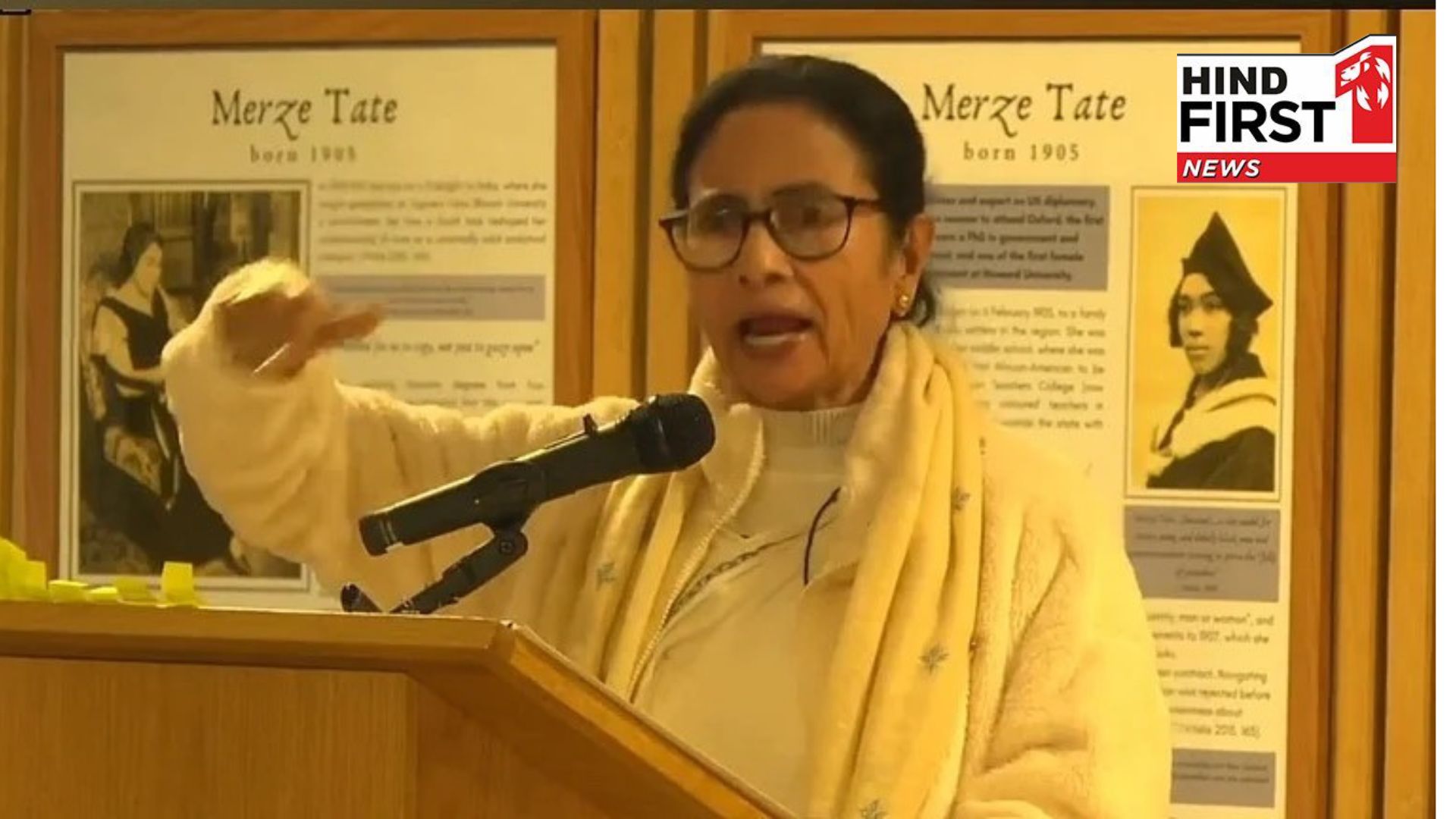 Mamata heckled by group of protesting students during speech at Oxford University event