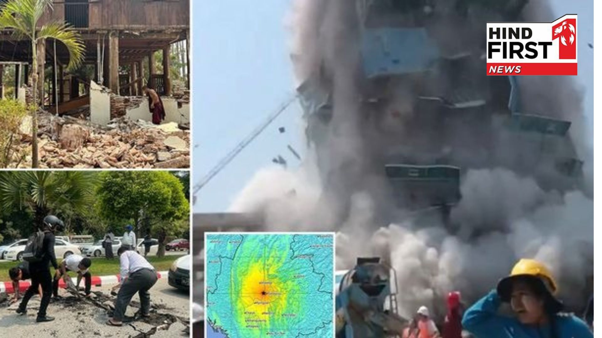 Earthquake tremors in Myanmar & Thailand, 7.7 magnitude, buildings razed to ground