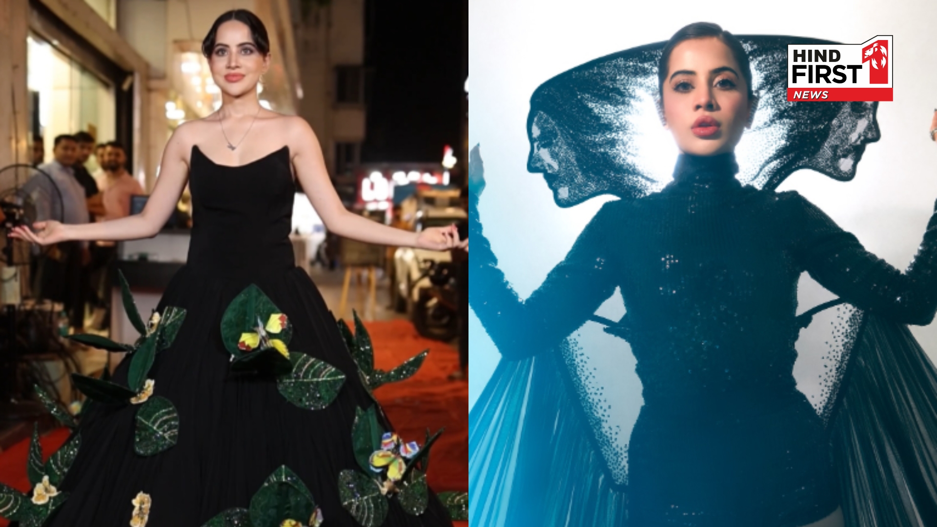 Uorfi Javed s Knack For Giving Her Own Twists to Regular Black Dresses