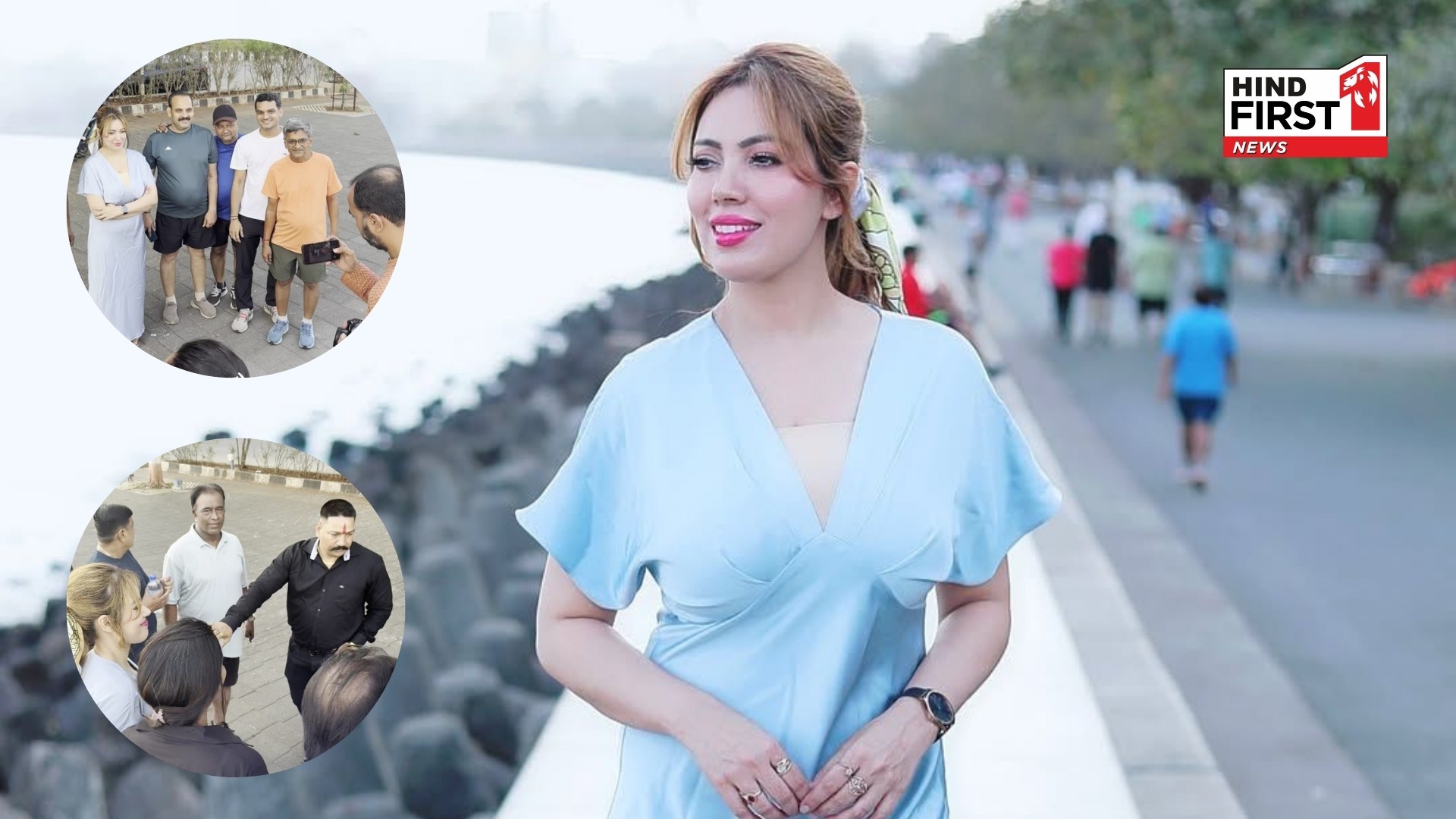 Munmun Dutta Gets Mobbed While Shooting at Marine Drive, Fans Rush for Selfies