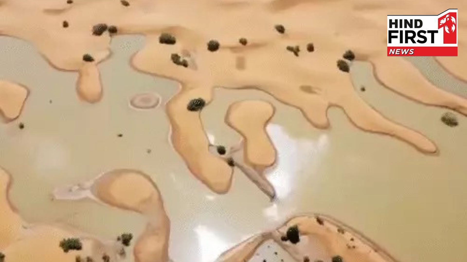 Photos: Flood in Sahara Desert, Morocco 50 years old lake filled with water