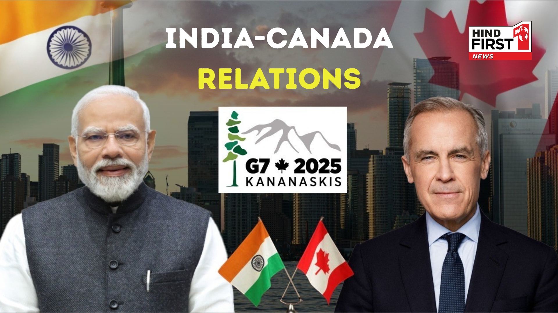 PM Narendra Modi Meets Canadian PM Mark Carney at G7 Summit