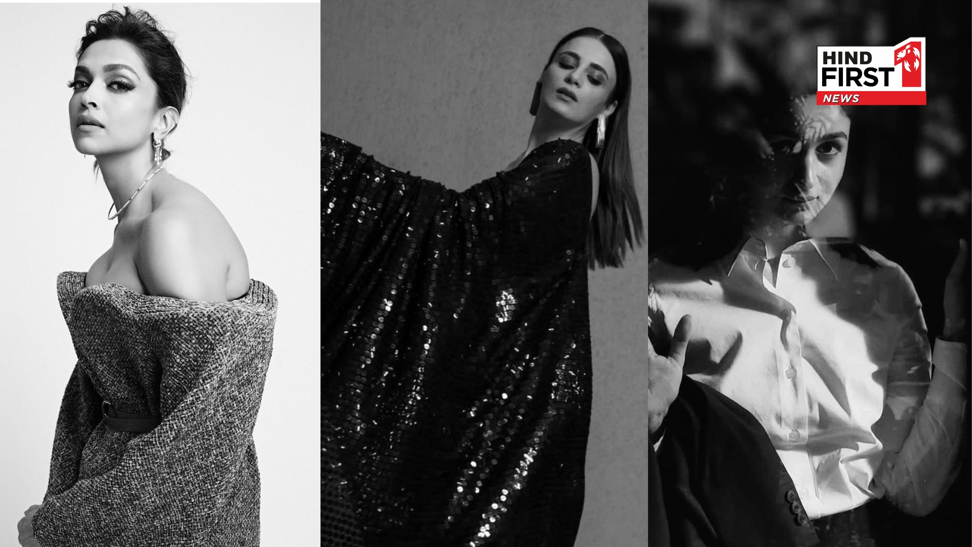 Monochrome Style Showdown Ft. Deepika Padukone, Alia Bhatt, Radhikka Madan and Others!