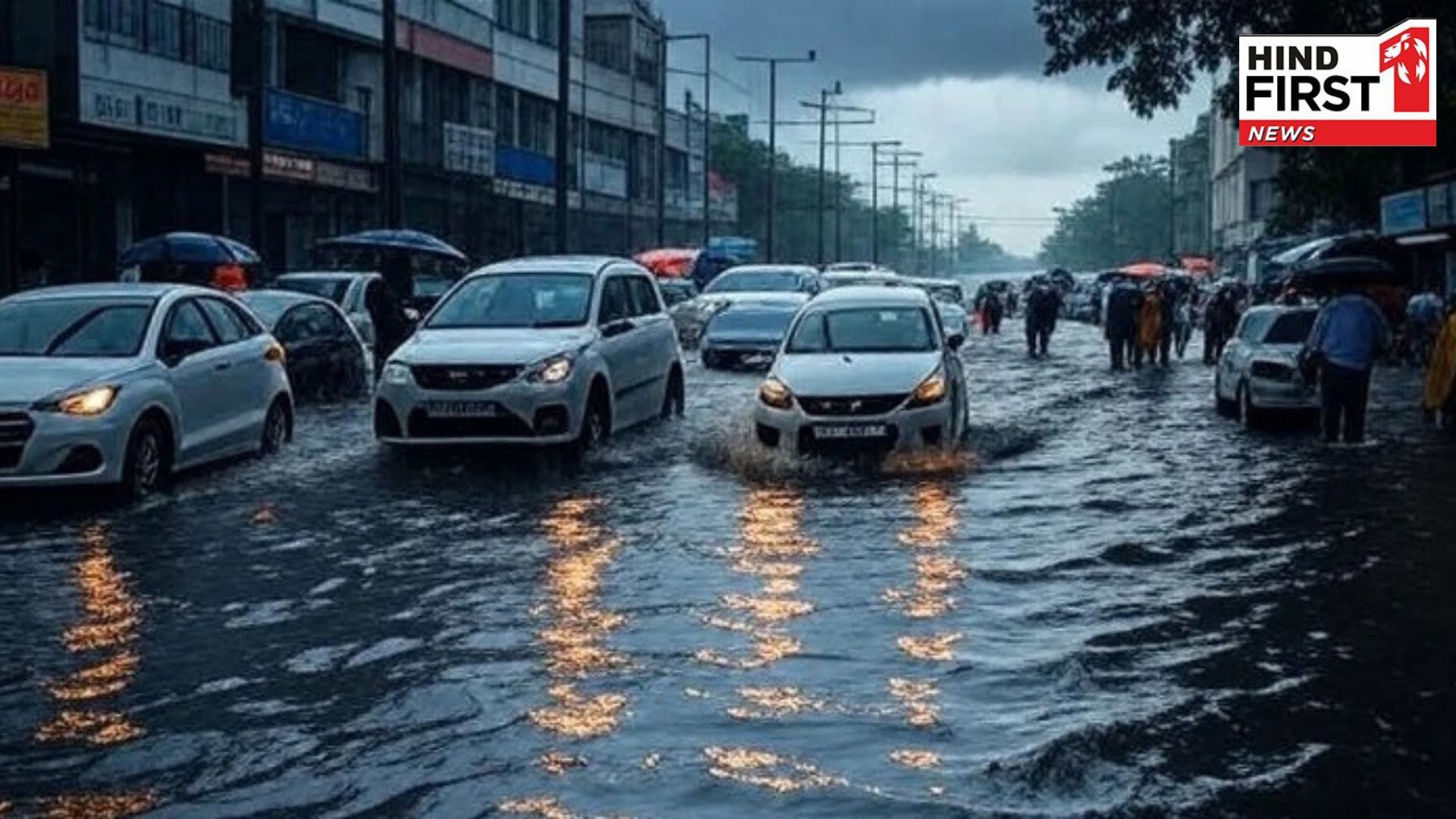 Roads submerged after Heavy Rain and Thunderstorms lash Delhi-NCR