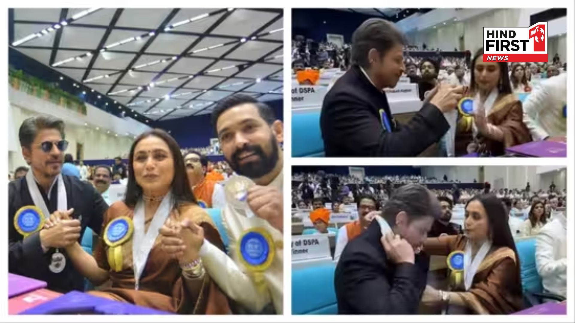 Rani Mukerji Helps Shah Rukh Khan With National Award Medal, Fans Call It BFF Goals