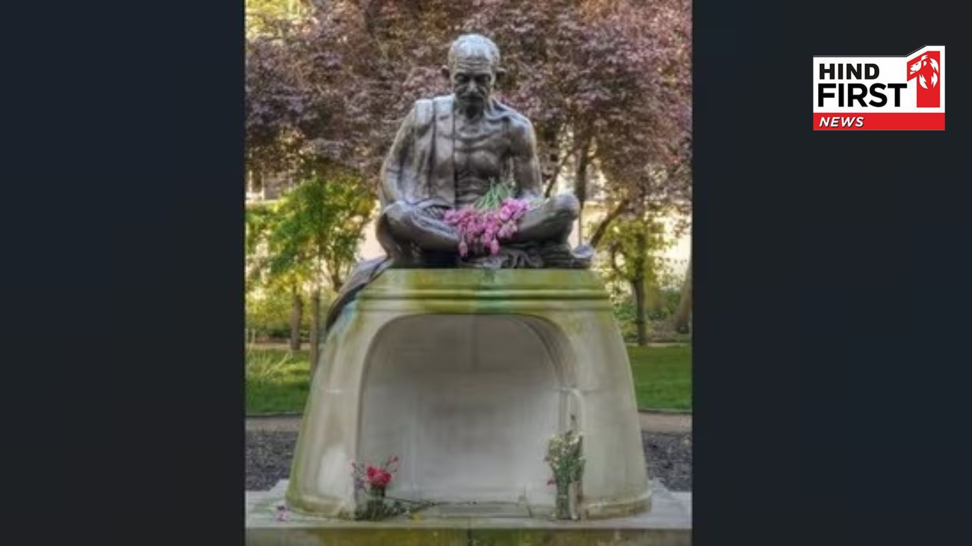 Mahatma Gandhis statue vandalised in London, before Oct 2, Indian high commission says ‘shameful act