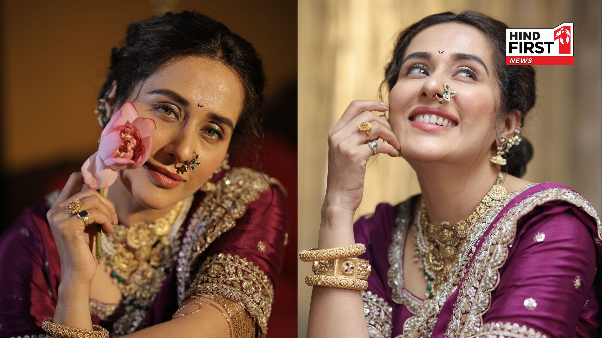 Actress Tejaswini Lonari Finds Special Connect at Yeola’s Jagdamba Mata Temple