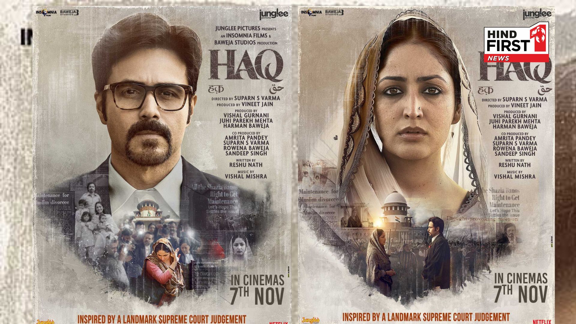 Two Sides, One Fight: Yami and Emraan’s Stunning Character Posters from HAQ