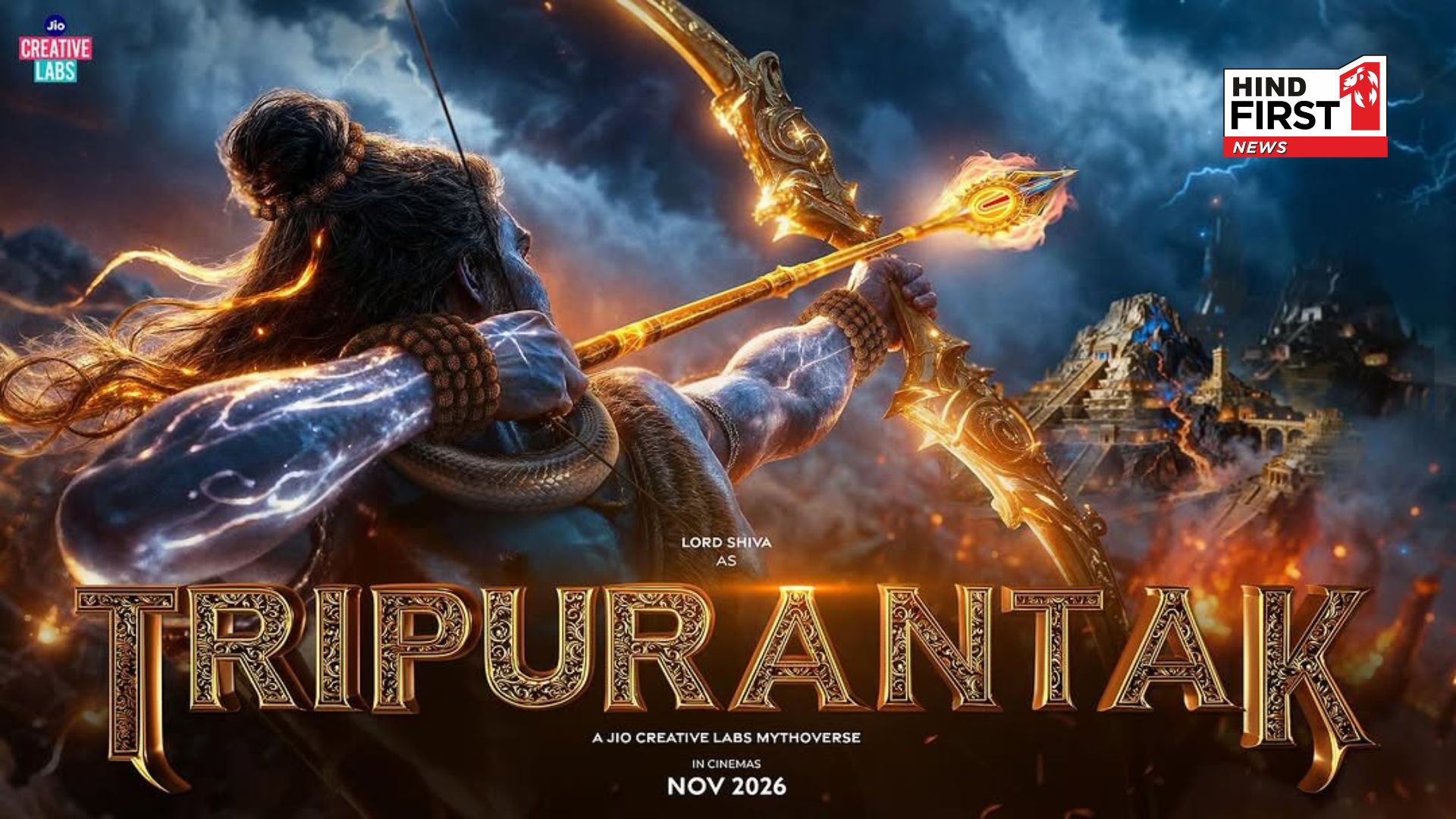 Jio Creative Labs Announces the title of its Inaugural MythoVerse Film ‘Tripurantak’