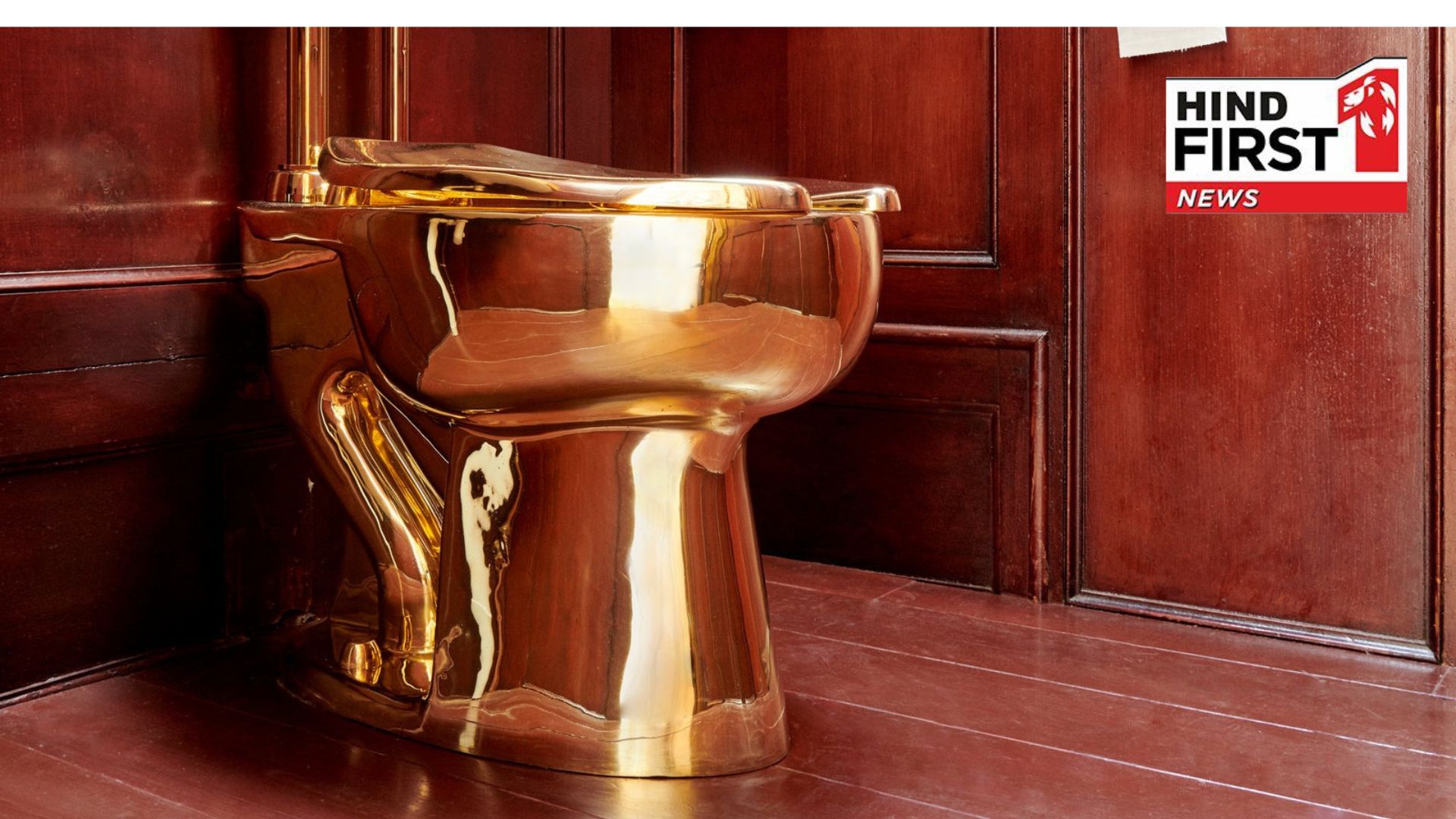 A golden toilet made of 18-carat gold, see this unique masterpiece in pictures