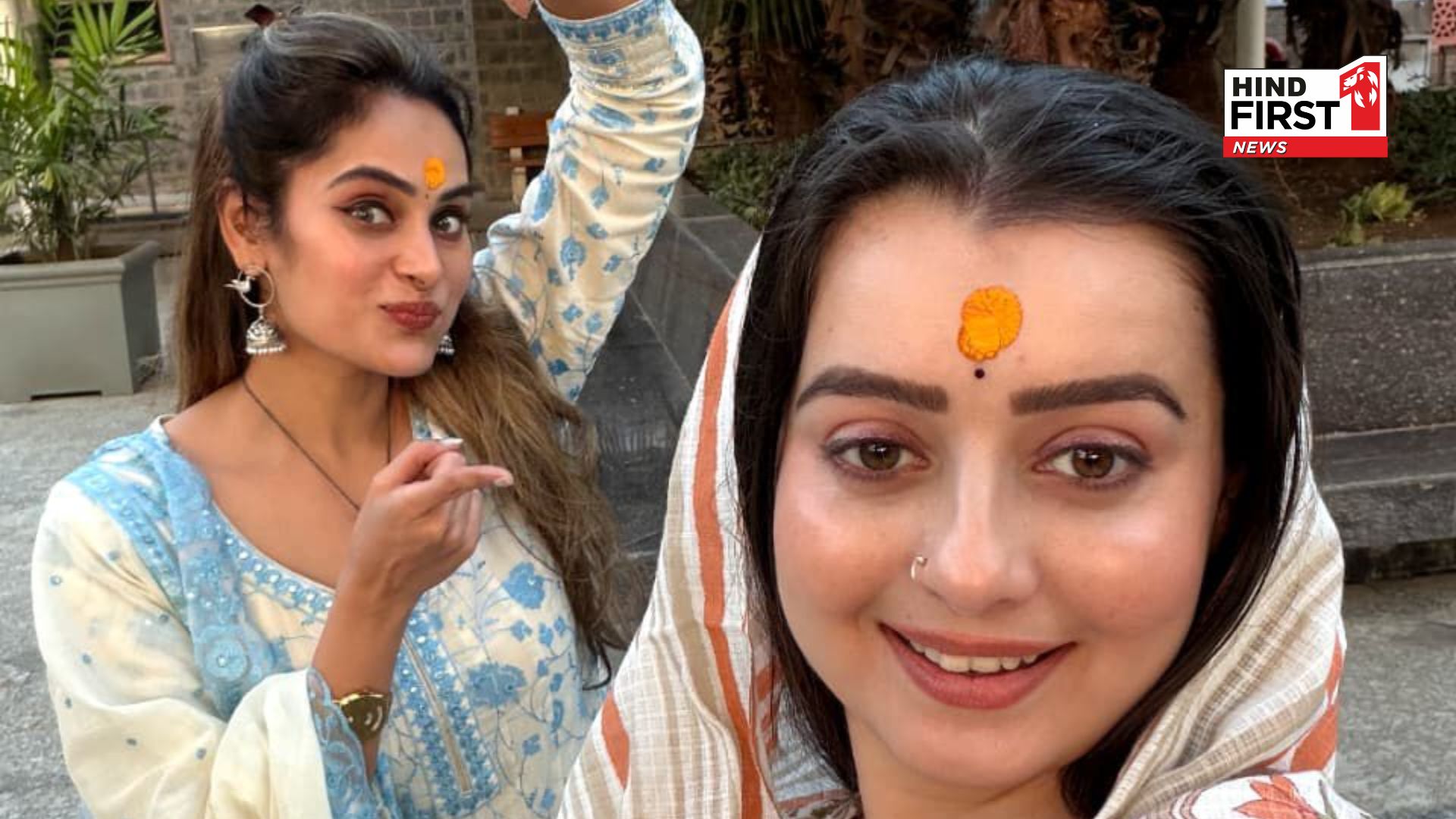 Bigg Boss 18 fame Shrutika Arjun takes a spiritual trip to Shirdi with Chahat Pandey; See Inside Photos