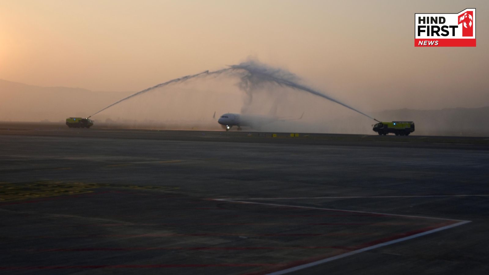 Navi Mumbai International Airport begins commercial operation with its first arrival and departure flights Navi Mumbai International Airport begins commercial operation with its first arrival and departure flights